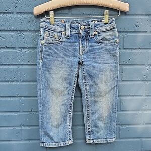 Miss Me Jeans Girls Cuffed Capri Size 8